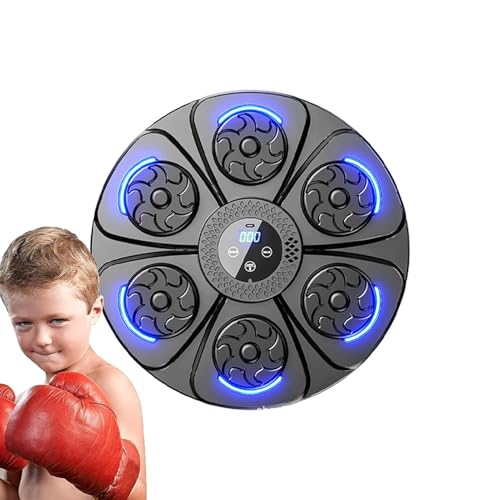 Music Boxing Pad – an der Wand montierte Box- und Schlagwandmaschine | Smart Blue Tooth Musik-Box-Wandziel, interaktive Musik-Box-Trainingsunterlage, Schlagausrüstung für Zuhause, Studio, Fitnessstudi von Xinhuju