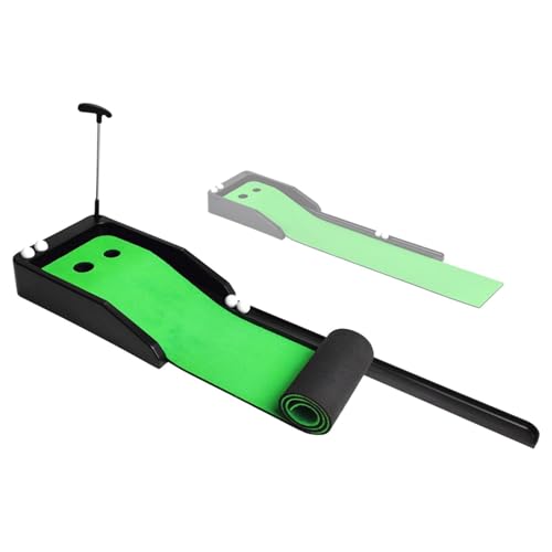 Putting Green – Golf-Praxis – Fleecedecke mit automatischer Rücklaufbahn, Kunstrasenmaterial für Rasen, Garten oder privaten Gebrauch für ein echtes Spielerlebnis Putting Green – Golf-Praxis – Fleecedecke mit automatischer Rücklaufbahn, Kunstrasenmaterial für Rasen, Garten oder privaten Gebrauch für ein echtes Spielerlebnis von Xinhuju