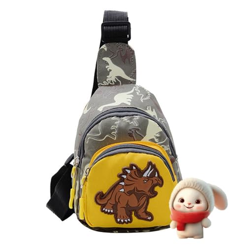 Schultertasche für Kinder |. Dino Schultertasche, Brusttasche, Umhängetasche für Kinder, Kleinkinder, Schulbedarf von Xinhuju