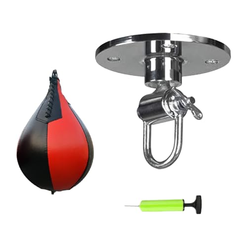 Speedbags für das Boxen, Box-Speedbag – Punchingball, Birnen-Boxsack mit Inflator, Boxsack | Boxsack für Damen, Herren, Erwachsene, Zuhause, Fitnessstudio, Familie, Freunde von Xinhuju