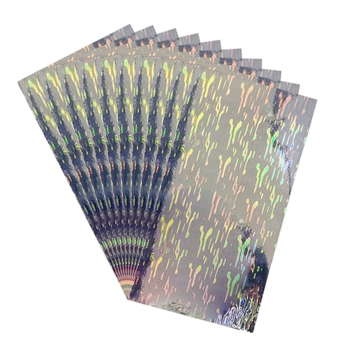 Xinsheinelry 10Pcs Holographics Klebefolie Harte Köder Locken Aufkleber Fische Skala Locken Band Künstliche Fisch Haut Jig Aufkleber von Xinsheinelry