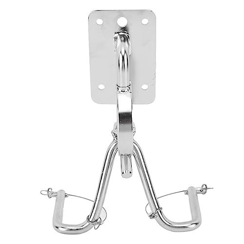 Xiuganpo Schnellspann-Davits-Set, 304 Edelstahl, Schnellspann-Marine-Hardware mit Einfachem Heben, 110 Kg Tragkraft, Boots-Schnapp-Davit für Schlauchboote, Yachten (Mit weißen Armlehnen) von Xiuganpo