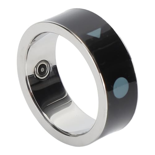 Xiuganpo Smart-Ring, Fernbedienungs-Seitenwender, Video-Scrolling-Ring -Fitness-Tracker-Ring Magnetische Aufladung, Wasserdichter (Größe 19, 64 mm Innendurchmesser) von Xiuganpo