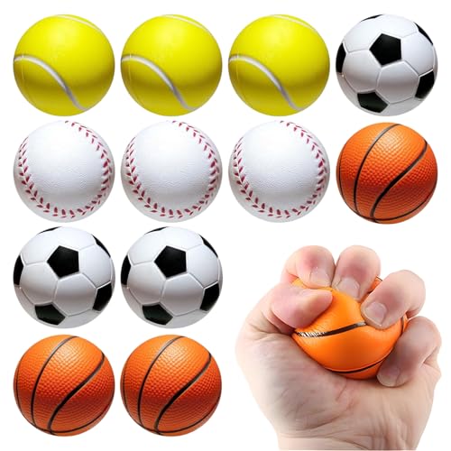 Xiuyer Mini Sportbälle, 12pcs Schaumstoffbälle Schwammball Kit Antistressbälle Soft Bälle für Kinder Tennisbälle Tischfußball Kickerbälle Softball für Erwachsene Übungs Haustiere Training Büro Xiuyer Mini Sportbälle, 12pcs Schaumstoffbälle Schwammball Kit Antistressbälle Soft Bälle für Kinder Tennisbälle Tischfußball Kickerbälle Softball für Erwachsene Übungs Haustiere Training Büro von Xiuyer