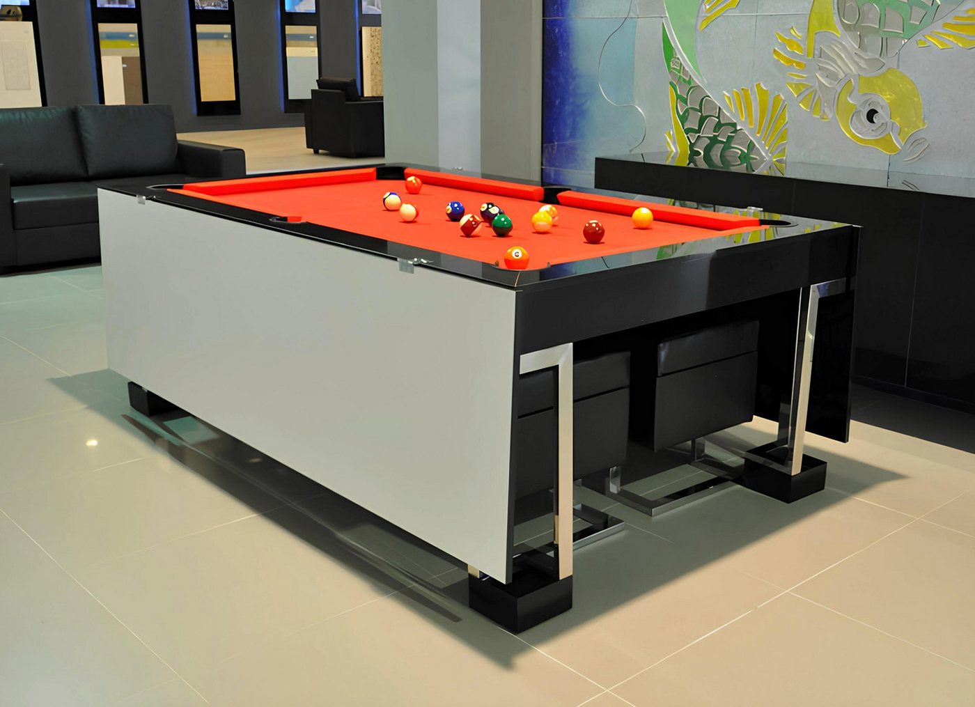 Xlmoebel Billardtisch Billardtisch Esstisch Pooltisch 7FT Kugeltisch Spieltisch, Hergestellt in Europa Xlmoebel Billardtisch Billardtisch Esstisch Pooltisch 7FT Kugeltisch Spieltisch, Hergestellt in Europa von Xlmoebel