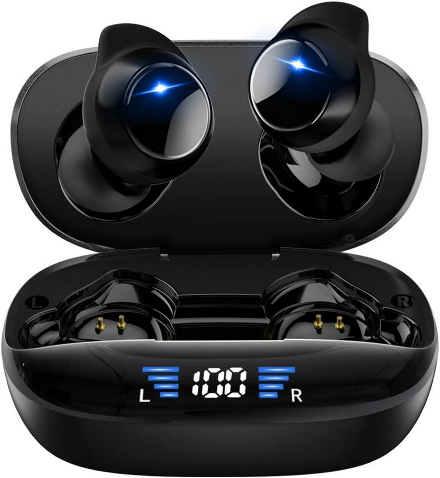 Xmenha wasserdichte IPX7, Deep Bass LED-Anzeige In-Ear-Kopfhörer (Smart Touch Control ermöglicht einfache Steuerung, kompatibel mit einer Vielzahl von Geräten., Fortschrittliche Drahtlose klare Anrufe, Hi-Fi Sound, lange Spielzeit) von Xmenha