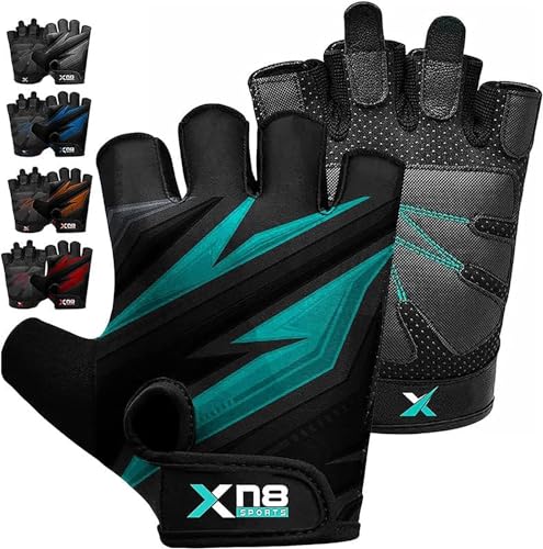 Xn8 Fitness Handschuhe Trainingshandschuhe Gewichtheber Handschuhe für Damen und Herren Gewichtheben Krafttraining Bodybuilding Kraftsport Training sporthandschuhe fitnessstudio von Xn8 Sports