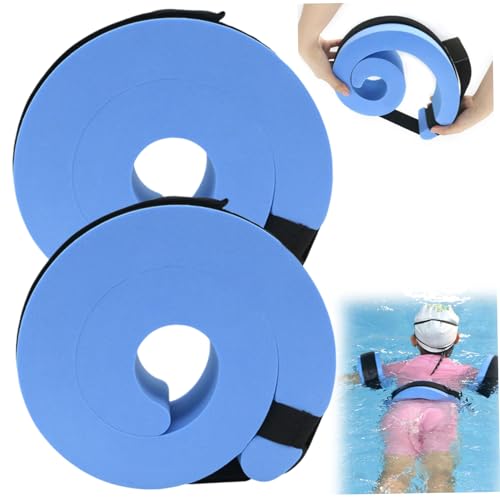 Schwimmarmbänder, 1 Paar, hochauftriebsstarke, verstellbare Armschwimmhilfen für Kinder und Erwachsene, hautfreundlicher, reißfester Eva Schwimmgürtel, Schwimmtraining Ausrüstung, Blau von Xoeryoy