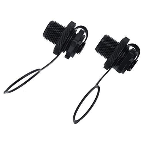 Xoeryoy Bootsluftventil Kajak Floß -Stecker Gummi -Floß -Luftstopfenluftbettschraubkappe Ersatz aufblasbare Zubehör Schwarze 2pcs von Xoeryoy