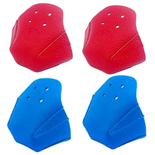 Xptieeck Zehenschutz für Rollschuhe, Skate-Zehenschutz, austauschbarer Rollschuhüberzug (4 Stück), Rot und Blau von Xptieeck