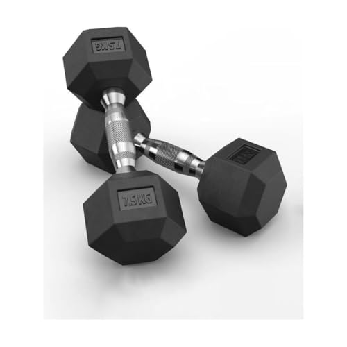 Hex Rubber Dumbbells 7.5kg (set) von Xtreme Fitness Supplies