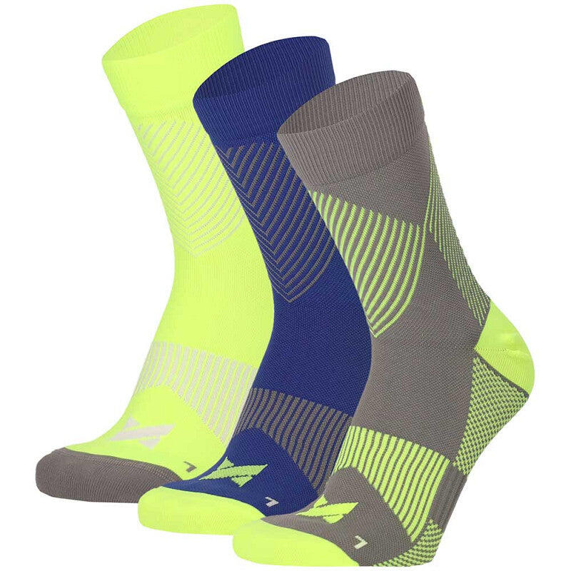 Xtreme – Sport-Kompressions-Viertelsocken – 3er-Pack – Unisex – Multi Gelb von Xtreme