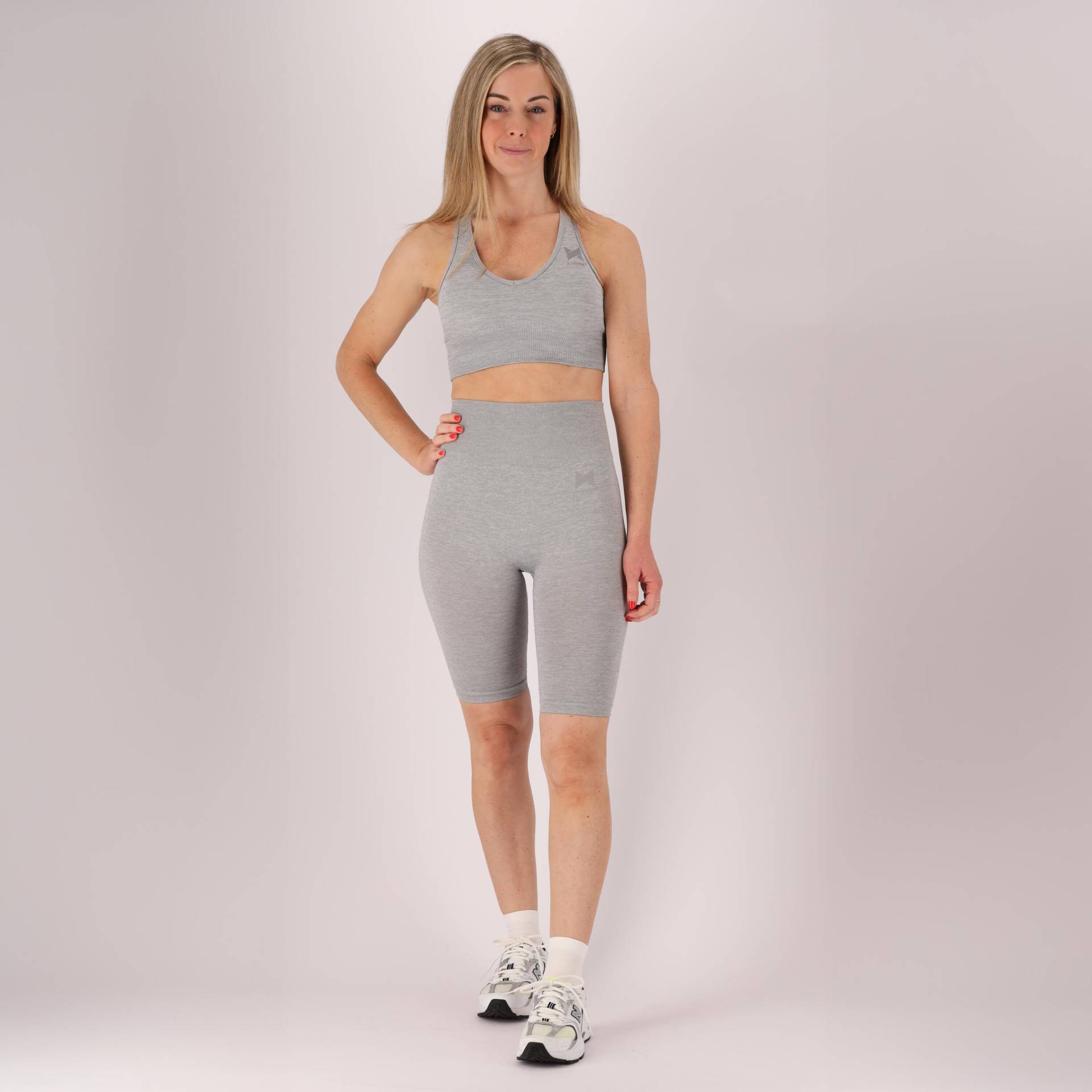 Xtreme - Sportset Damen - Short/Top - Grau - Sportshorts Damen - Sportbekleidung von Xtreme