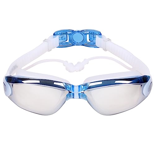 Xuancai Anti-Beschlag-Schwimmbrille für Erwachsene, mit Ohrstöpseln, kein Drücken, Komfort-Schwimmbrille, Geburtstagsgeschenk für Liebhaber von Xuancai