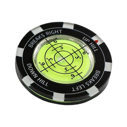 Xuanxi Golfs Green Reader Putt Golfball-Marker, Golf-Putting-Hilfe, runde Wasserwaagen, hohe Präzision, Lesegerät, einfach zu bedienen von Xuanxi