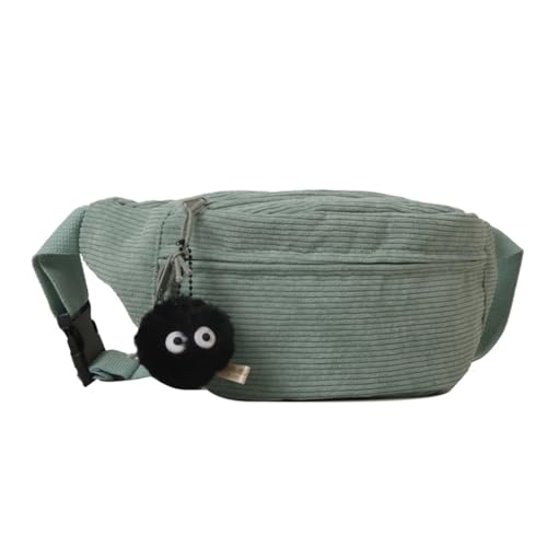 Xuanxi Taschen für Damen, Crossbody-Hüfttasche, Brusttasche für Teenager, Erwachsene, Cord, Bauchtasche, große Kapazität, Sporttasche, vielseitige Reise-Gürteltasche, grün, With pendant Xuanxi Taschen für Damen, Crossbody-Hüfttasche, Brusttasche für Teenager, Erwachsene, Cord, Bauchtasche, große Kapazität, Sporttasche, vielseitige Reise-Gürteltasche, grün, With pendant von Xuanxi