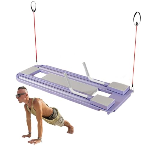 Pilates Reformer Set - Multifunctional Folding Pushup Fitness Board Sports Abdominal Device | Pilates Trainer Board | Abdominal Board Pilates - Platzsparende Trainingsgeräte, Rutschfestes Pilates Reformer Set - Multifunctional Folding Pushup Fitness Board Sports Abdominal Device | Pilates Trainer Board | Abdominal Board Pilates - Platzsparende Trainingsgeräte, Rutschfestes von Xujuika