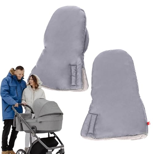 Xvilmaun Kinderwagenhandschuhe,Handschuhe für Kinderwagen | Zusammenklappbare Kinderwagen-Handschuhe, Warmmuffs,Verstellbare Kinderwagen-Handschuhe für den Winter für Eltern und Betreuer bei kaltem von Xvilmaun