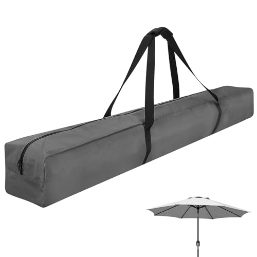 Xxerciz 144 cm große Tragetasche für 2,7 m faltbaren Strandschirm, 600D wasserdichte Terrassenschirm-Abdeckungen, Outdoor, robuste Tasche für Blissun, Sunnyglade, Sunshine, Tempera, von Xxerciz