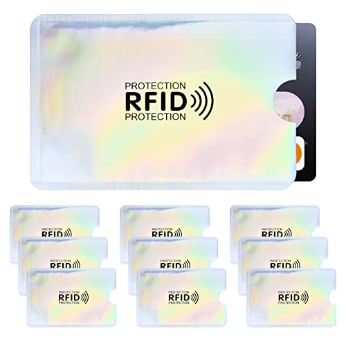 Xzeemo 10 x Scheckkartenhülle, RFID Blocker Kartenhülle, RFID Blocking NFC Schutzhüllen, RFID NFC Blocker Schutzhülle AbschirmungSchutz, Schutzkarte gegen Datenklau & Geldabheben für Bankkarten Xzeemo 10 x Scheckkartenhülle, RFID Blocker Kartenhülle, RFID Blocking NFC Schutzhüllen, RFID NFC Blocker Schutzhülle AbschirmungSchutz, Schutzkarte gegen Datenklau & Geldabheben für Bankkarten von Xzeemo