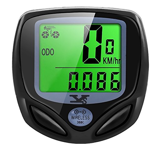 DINOKA Fahrradcomputer Digital, Drahtlos Fahrradtacho, Wasserdicht Kabellos Kilometerzähler mit Automatisches Aufwachen und LCD-Hintergrundbeleuchtung DINOKA Fahrradcomputer Digital, Drahtlos Fahrradtacho, Wasserdicht Kabellos Kilometerzähler mit Automatisches Aufwachen und LCD-Hintergrundbeleuchtung von DINOKA