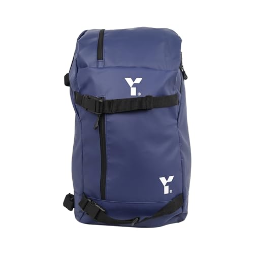 Y 1 Sport-Ranger-Rucksack, wasserdichter Rucksack, robuste Plane, gepolsterte Gurte, gepolsterter Rücken, Hockeyschlägerhalter, 35 l Fassungsvermögen, Nav y von Y