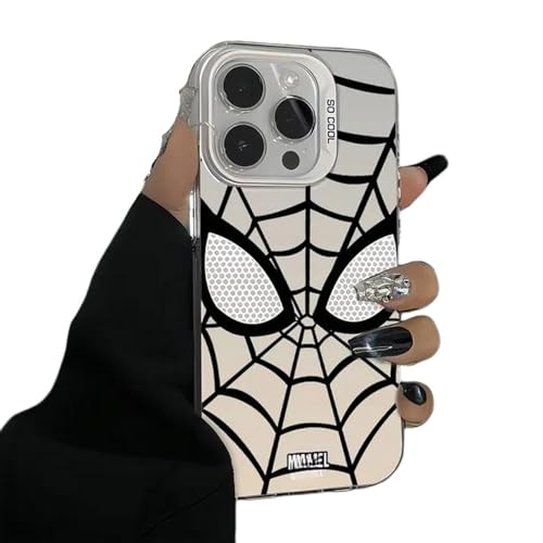 YAAYAGO Spider Man Handyhülle für iPhone 15 Hülle Cool Spider Man Telefon Hülle Für iPhone 15 14 13 12 11 Pro Max Soft Anti Fall Cartoon Cover-Für das iPhone XS Max-Weiß von YAAYAGO