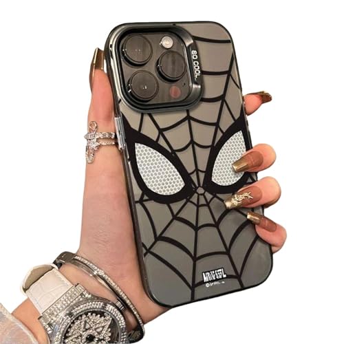 YAAYAGO Spider Man Handyhülle für iPhone 15 Hülle Cool Spider Man Telefon Hülle Für iPhone 15 14 13 12 11 Pro Max Soft Anti Fall Cartoon Cover-Für iPhone 11-Schwarz von YAAYAGO