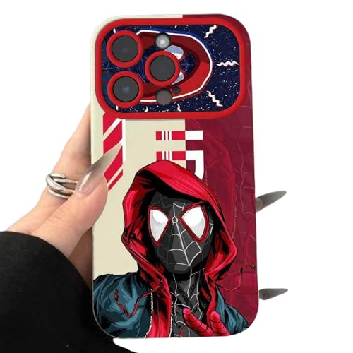 YAAYAGO Spider Man Handyhülle für iPhone 15 Hülle Spider Man Muster Creative Hülle Für iPhone 15 14 13 12 11 Pro Max Cover-Für iPhone 11-Weiß von YAAYAGO
