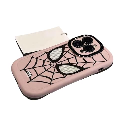 YAAYAGO Spider Man Handyhülle für iPhone 15 Hülle Spider Man Phone Hülle Für iPhone 15 Pro Max 14 13 12 11 Pro Maximales Farbweichkoffer-Rosa-Für iPhone12Promax (6,7 ") von YAAYAGO