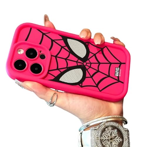 YAAYAGO Spider Man Handyhülle für iPhone 15 Hülle Spider Man TPU Soft Phone Hülle Für iPhone 14 Pro 15 Plus 13 Pro Max 12 11 Cover-Für das iPhone 11pro Max-Rosa von YAAYAGO