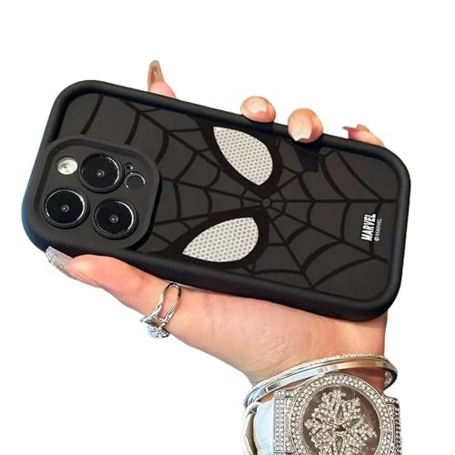 YAAYAGO Spider Man Handyhülle für iPhone 15 Hülle Spider Man TPU Soft Phone Hülle Für iPhone 14 Pro 15 Plus 13 Pro Max 12 11 Cover-Für iPhone 8-Schwarz von YAAYAGO