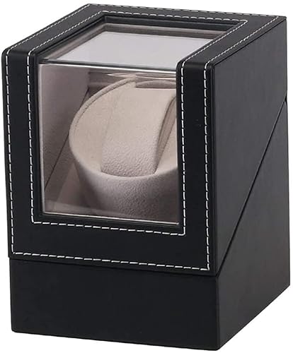 YAJBMMOK Automatic Watch Winder,Automatic Watch Winder,Black Class Motor Shaker HolderMechanical Winding Jewelrys Box von YAJBMMOK