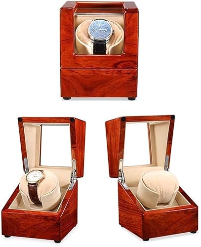 YAJBMMOK Watch Winder for Automatic Watches Right Or Left-Hand Rotation 5 Timer ProgramsSilent Engine Movement Watch Winder Motor von YAJBMMOK