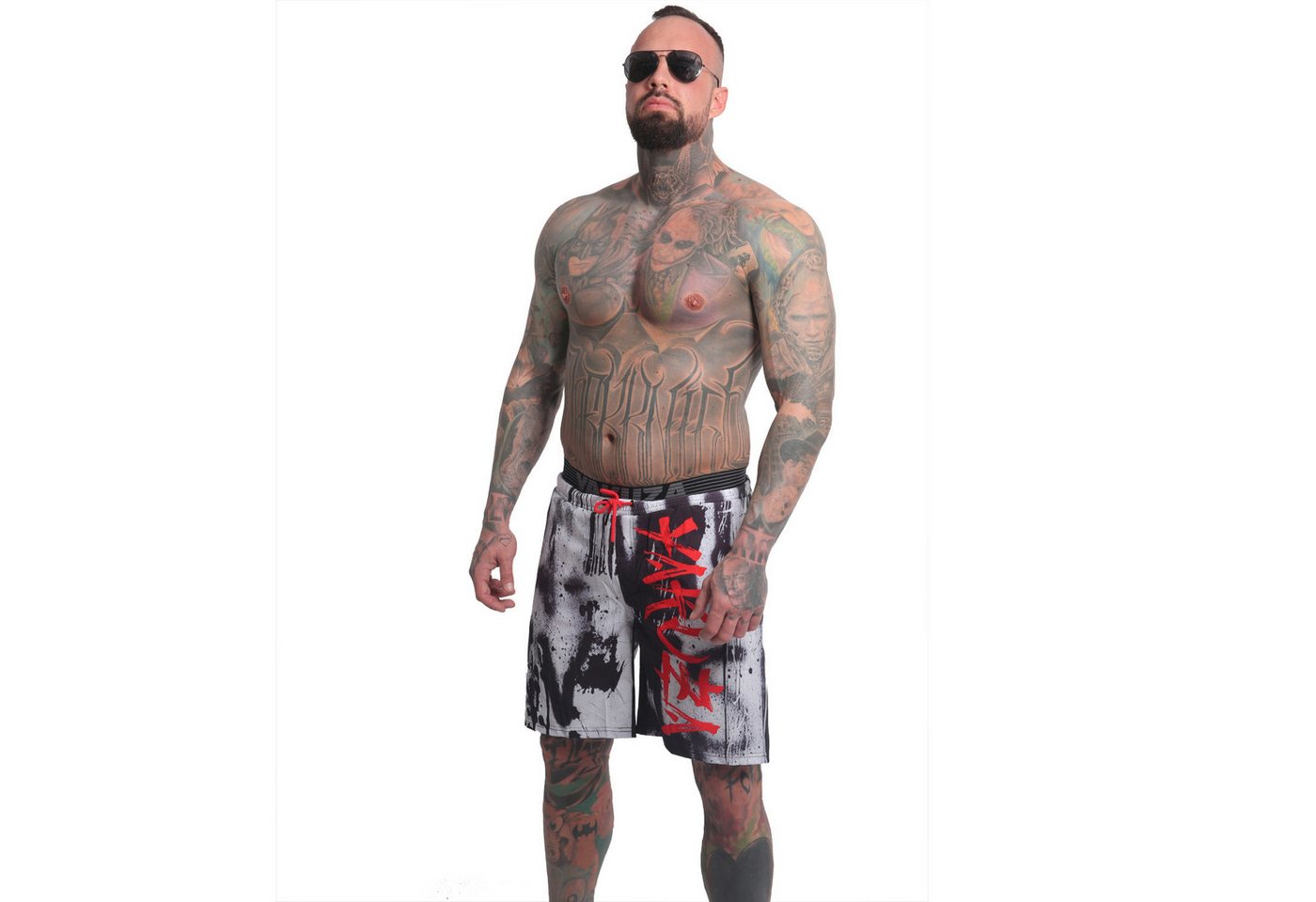 YAKUZA Boardshorts Horned FU mit Doppelbund YAKUZA Boardshorts Horned FU mit Doppelbund von YAKUZA