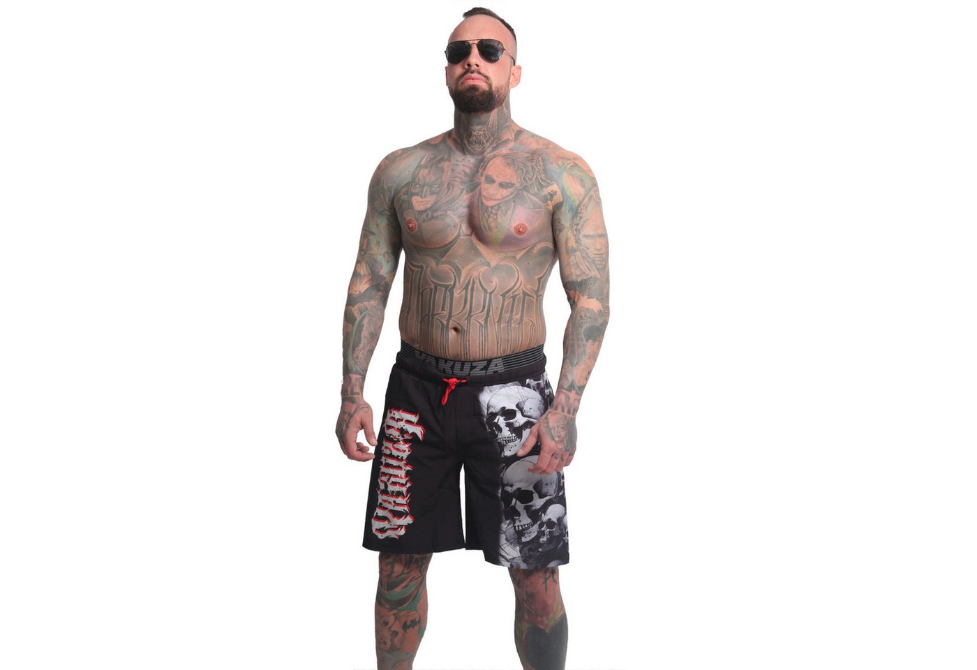 YAKUZA Boardshorts Skull Awakening mit Doppelbund YAKUZA Boardshorts Skull Awakening mit Doppelbund von YAKUZA