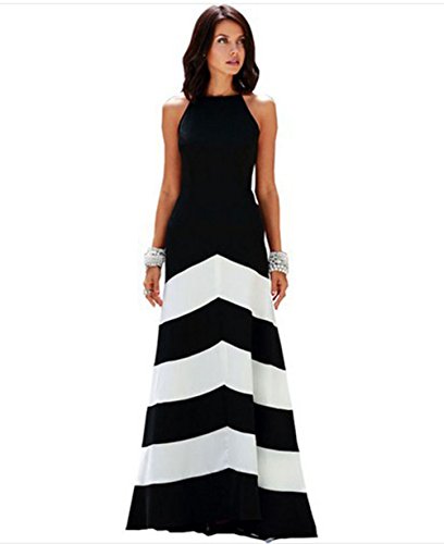 YALI Kleid, Schwarz und Weiß L Bildfarbe von YALI