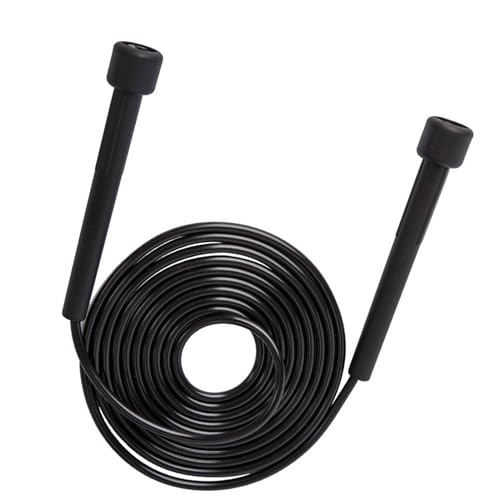 YALiya Professionelles Rope Skipping Jump Rope Wettkampf Springseil Freestyle Springseil Springseil Kinder& Erwachsene Springseil Rope Verstellbar Rope Skipping Seil für Fitness Geeignet(Schwarz) von YALiya