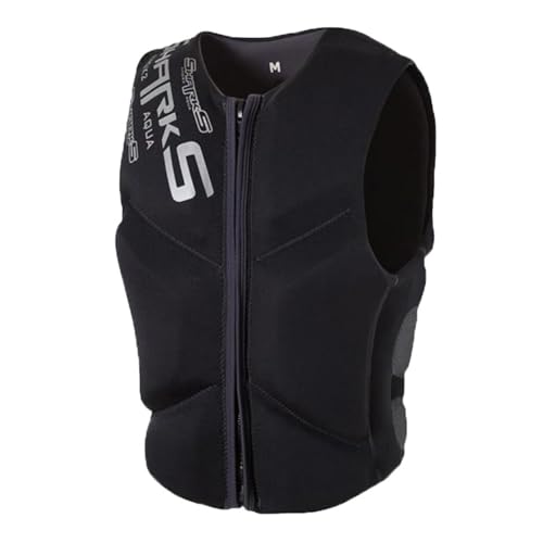 YAMNYSS Neopren-Schwimmweste Für Erwachsene Leichte Anti-Kollisions-Schwimmweste Mit Großem Auftrieb Zum Angeln, Bootfahren, Schnorcheln,Schwarz,XS YAMNYSS Neopren-Schwimmweste Für Erwachsene Leichte Anti-Kollisions-Schwimmweste Mit Großem Auftrieb Zum Angeln, Bootfahren, Schnorcheln,Schwarz,XS von YAMNYSS