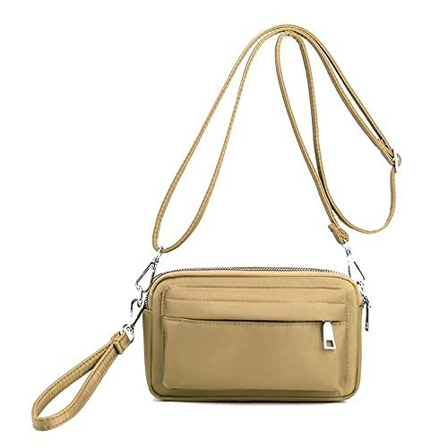 YANAIER Handy Schultertasche Damen Kleine Tasche Umhängetasche Crossbody Handytasche Phone Bag für Frauen Mädchen Khaki YANAIER Handy Schultertasche Damen Kleine Tasche Umhängetasche Crossbody Handytasche Phone Bag für Frauen Mädchen Khaki von YANAIER