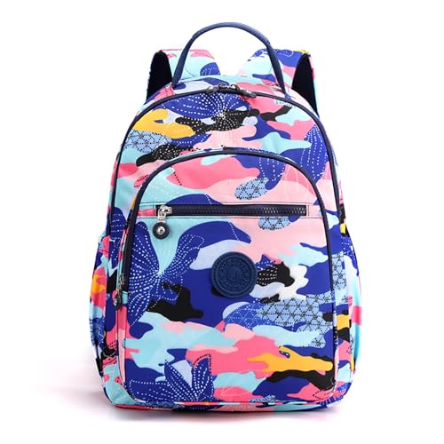 YANAIER Rucksack Damen Cityrucksack Wasserdicht Leichtgewicht Casual Daypack Tagesrucksack Mode Reisen Mädchen Schultaschen Laptop Rucksack Regenbogen von YANAIER