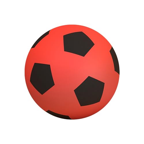 YANFJHV Fußball aus weichem Schaumstoff, gelb, rot und blau, weiche Schaumstoff-Fußballspiele für drinnen und draußen, können für unbegrenzten Spaß und Sportarten gespielt Werden, die (Red, One Size) von YANFJHV