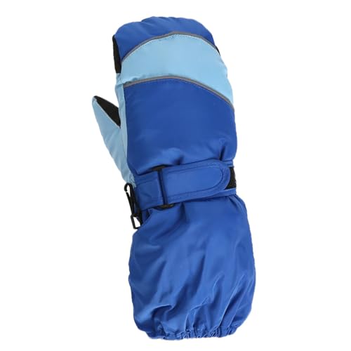 YANFJHV Winter Skifahren Warme Handschuhe Für Männer Outdoor Radfahren Nicht Slip Verdickt Weibliche Paar Bildschirm Lamm Rote Handschuhe Kostüm (Dark Blue, One Size) von YANFJHV