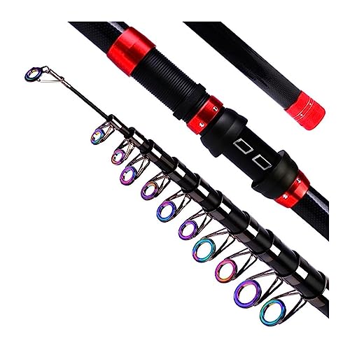 Angelrute, Carbon Teleskop Angelrute Meer Angelrute Stick Casting Stangen 1,8-3,6 M Carbon Tackle Angelrute, tragbare Angelrute(01_3.0m) von YANGKUI518
