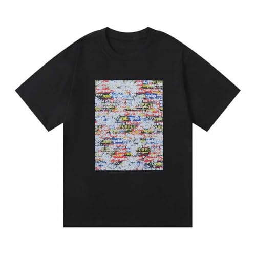 YANGSMEN Basic-Modelle Gedruckt Kurzärmelige Straße Trend T-Shirt Männer Und Frauen Sommer Outdoor-Sport Lässig Kurzärmeliges T-Shirt-Color-8||M von YANGSMEN