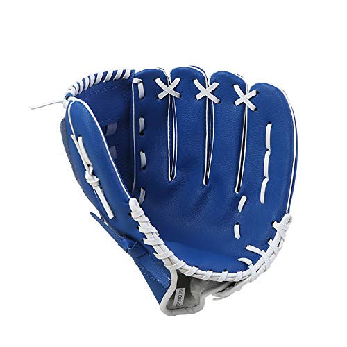 Baseball Handschuh, Baseball-Trainingshandschuh Outdoor Sport Softball-Praxishandschuhe Kinder/Erwachsene Professionelle Baseball und Softball-Mitt -40(Blue,12.5 inch) von YANHAO