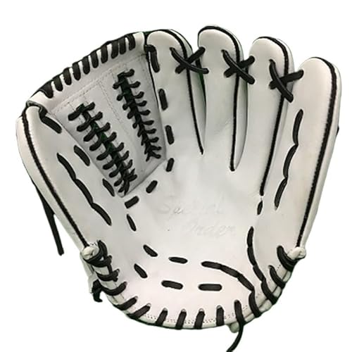 Baseball Handschuh, Weißer Schweiß absorbierender professioneller verstärkter dauerhafter echtes Leder 12 '' Cowhide Baseballhandschuh von YANHAO