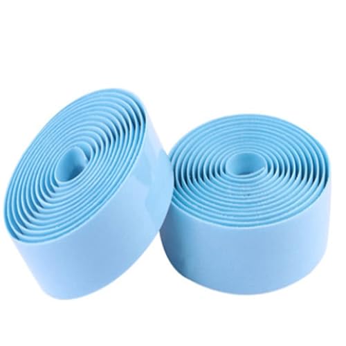 YANHAO Lenkerband für Citybike Road Bike, 4 stücke Radfahren Rennrad Fahrrad Lenker Bar Fahrrad Griffe Headset Band Blase Vinyl Blunt Bauch Wrap Zubehör Zubehör(Light Blue) von YANHAO