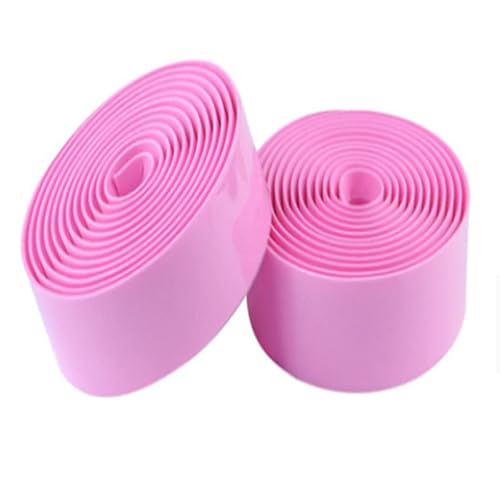 YANHAO Lenkerband für Citybike Road Bike, 4 stücke Radfahren Rennrad Fahrrad Lenker Bar Fahrrad Griffe Headset Band Blase Vinyl Blunt Bauch Wrap Zubehör Zubehör(Pink) von YANHAO