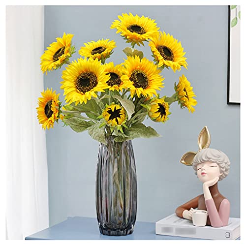 Künstliche Blumen, Sonnenblume, Simulationsblume, getrocknete Blume, Wohnzimmerdekoration, Tisch, Esstisch, Balkon, künstliche Blumendekoration kann als Geschenk für Mama, Schwestern verwendet werden von YANNIES